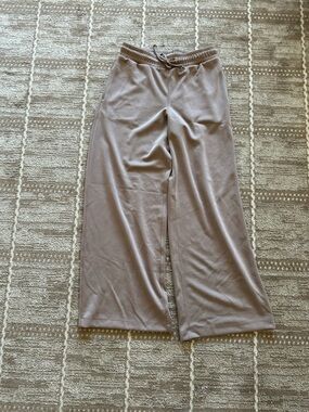 Splendid Wide Leg Drawstring Pants in Taupe